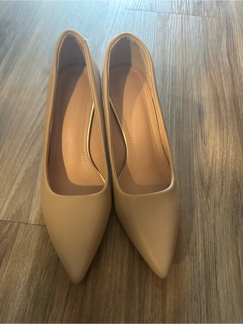 Classic Pointed-Toe Women's Pumps in Tan
